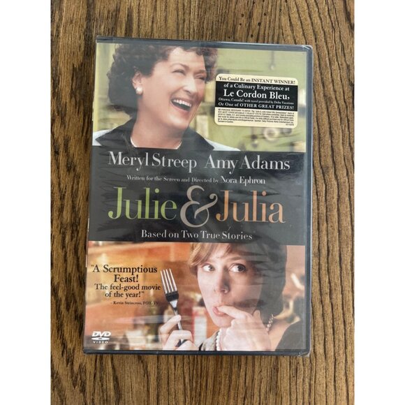 Julie & Julia DVD Meryl Streep Amy Adams Nora Ephron Comedy Drama Movie NEW - Picture 1 of 4